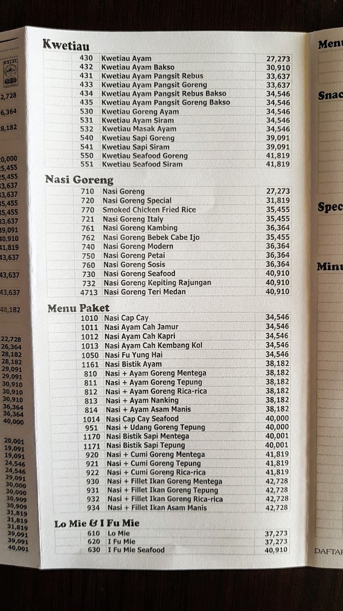 Menu Solaria - Jatiland Mall-5